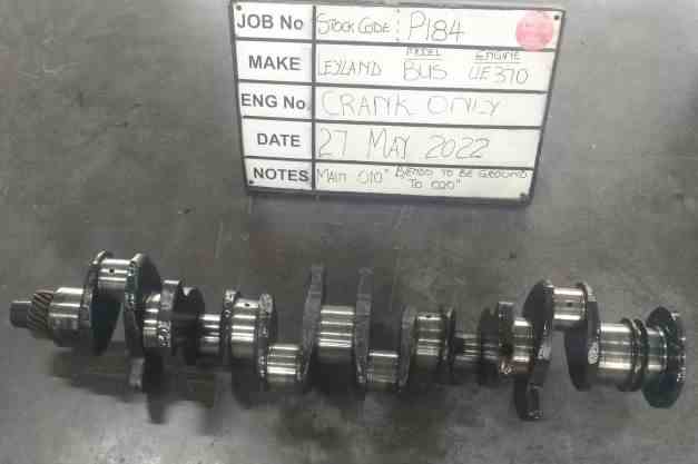 Leyland UE370 Crankshaft Mains 010" , B/Ends to be ground to 020"S/Code P184