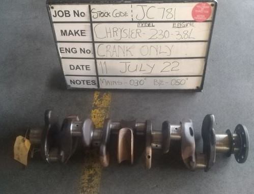 Chrysler 3.8L 230 Crank Mains 030,B/E 050 Stock Code JC781