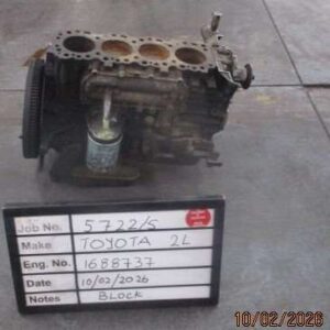 Toyota 2L Used Sub Assembly Stock Code 5722/S