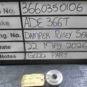 ADE 366T Damper Pulley Bolt Spacer Stock Code 3660350106