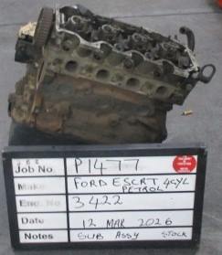 Ford XR3 1600 CVH Used Engine To Be Reconed Stock Code P1477